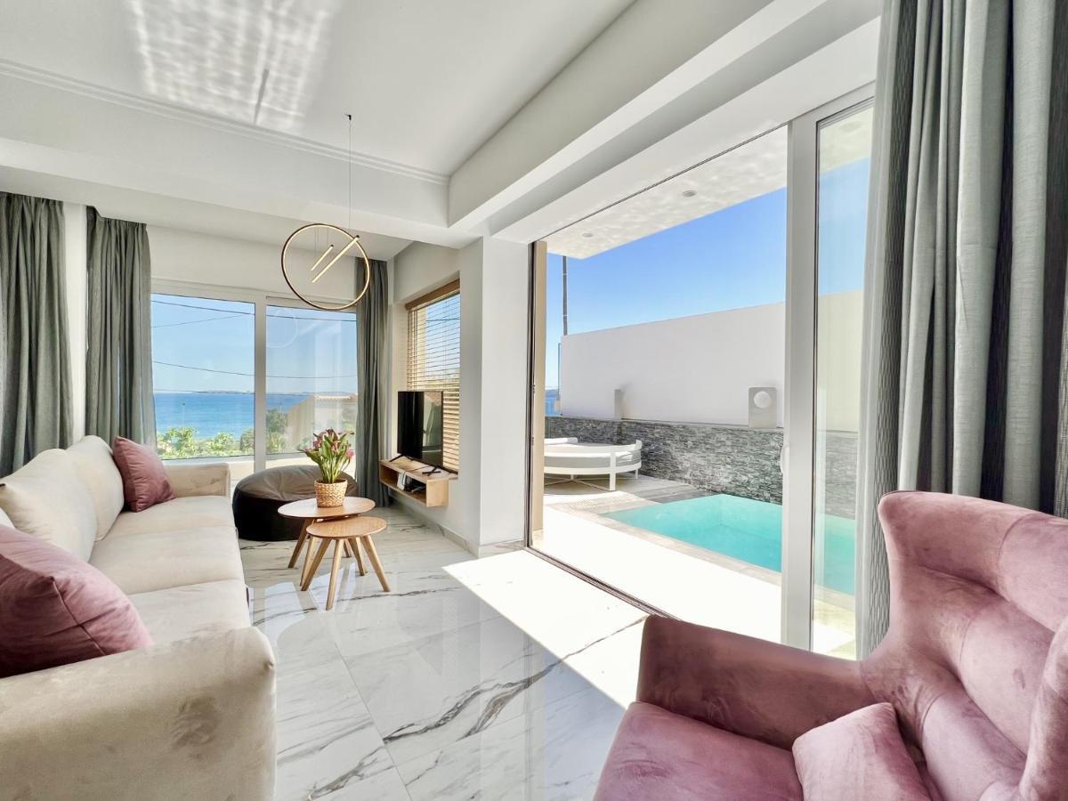 Luxury Villa Barbati Sun With Private Pool By Dadovillas Esterno foto
