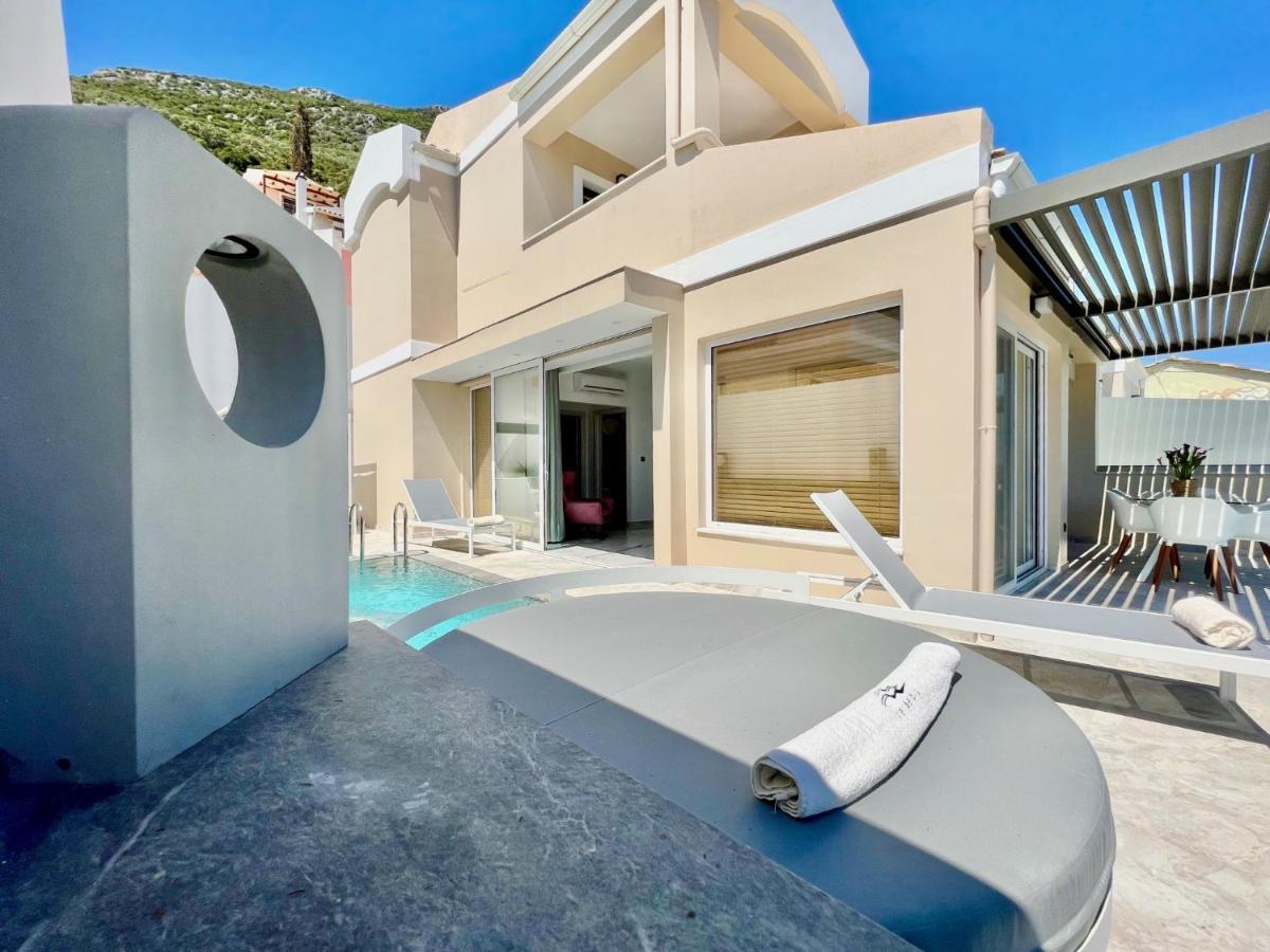 Luxury Villa Barbati Sun With Private Pool By Dadovillas Esterno foto