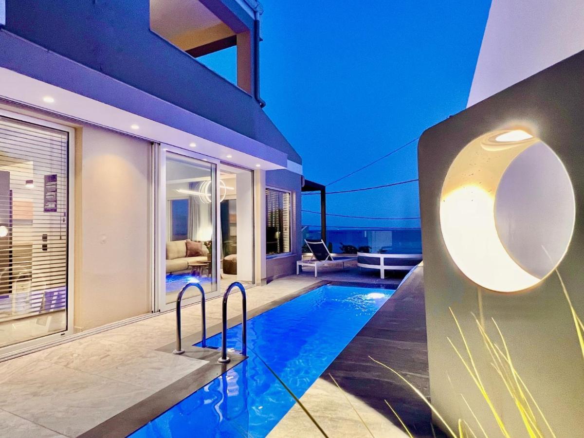 Luxury Villa Barbati Sun With Private Pool By Dadovillas Esterno foto