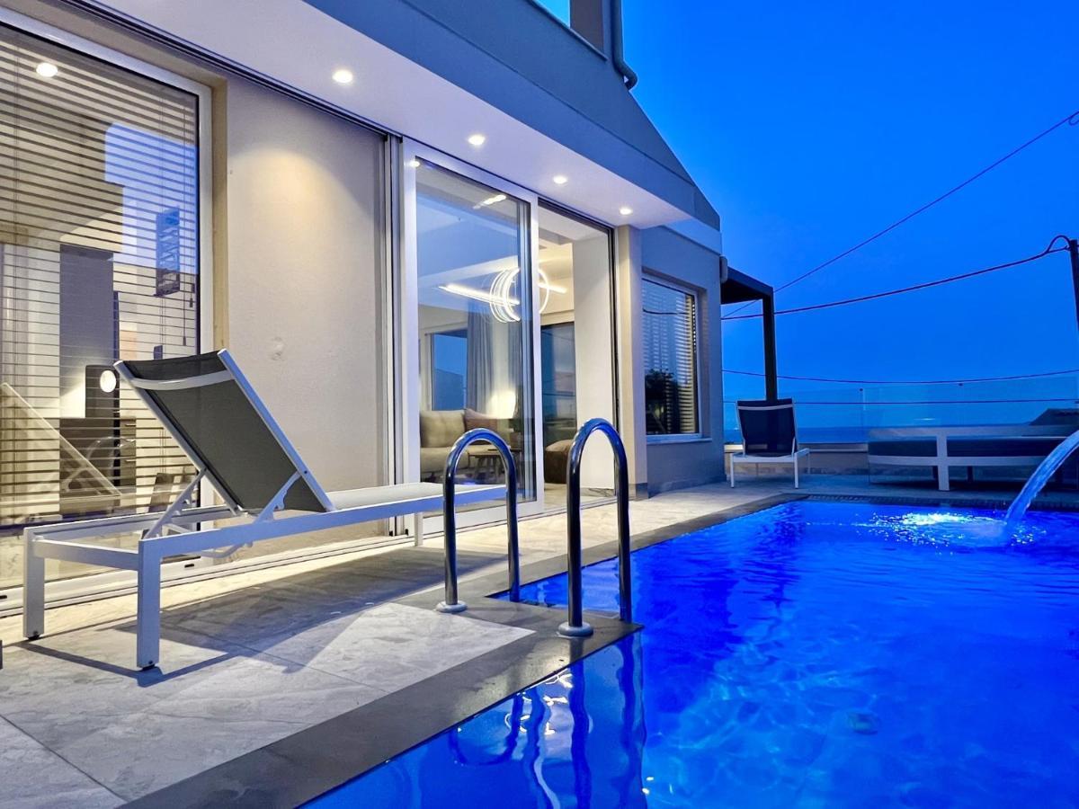 Luxury Villa Barbati Sun With Private Pool By Dadovillas Esterno foto